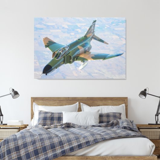 F-4 PHANTOM 36x48 Leinwanddruck (Insitu (Schlafzimmer))