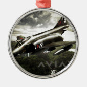 F-4 Phantom Fighter Jet Ornament Aus Metall (Vorne)