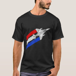 F-4 Phantom-Flugzeug Vintage USA Kondensstreifen R T-Shirt