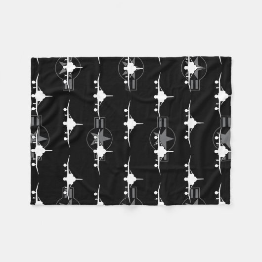 F-4 Phantom II Militärflugzeug Fleecedecke (Vorderseite (Horizontal))