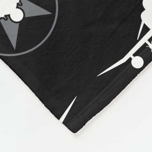 F-4 Phantom II Militärflugzeug Fleecedecke (Ecke)