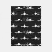 F-4 Phantom II Militärflugzeug Fleecedecke (Vorderseite)