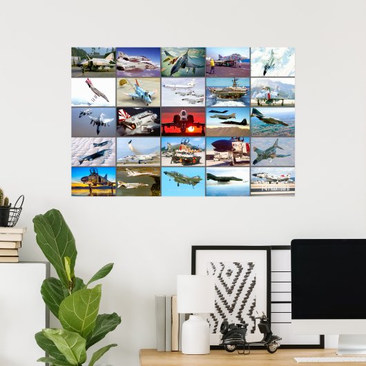 F-4 PHANTOM II "MONTAGE" POSTER (Heimbüro)