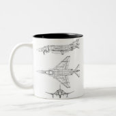 F-4 Phantom II Zweifarbige Tasse (Links)