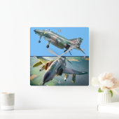 F-4 PHANTOM QUADRATISCHE WANDUHR (Zuhause)