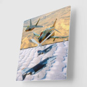 F-4 PHANTOM QUADRATISCHE WANDUHR (Winkel)