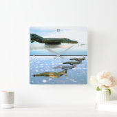 F-4 PHANTOM QUADRATISCHE WANDUHR (Zuhause)