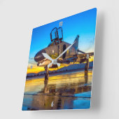 F-4 PHANTOM QUADRATISCHE WANDUHR (Winkel)