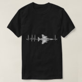 F-4 Phantom Schematic Airplane Puls EKG Pilot F4 T-Shirt (Design vorne)