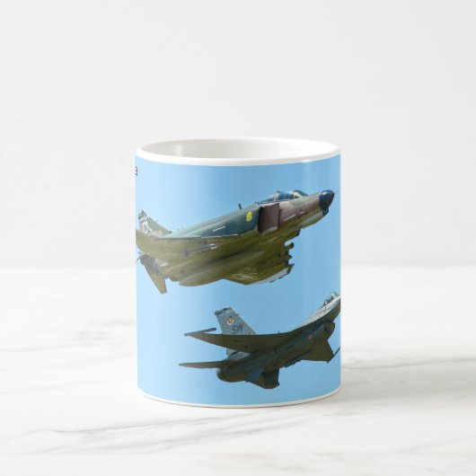 F-4 PHANTOM UND F-16 FALCON KAFFEETASSE (Mittel)