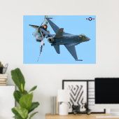 F-4 PHANTOM UND F-16 FALCON POSTER (Heimbüro)