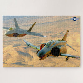 F-4 PHANTOM und F-22 RAPTOR (20x30 INCH) Puzzle