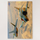 F-4 PHANTOM und F-22 RAPTOR (20x30 INCH) Puzzle (Vertikal)