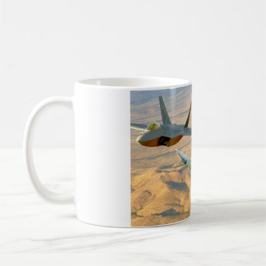 F-4-PHANTOM- UND F-22-RAPTOR-FORMATION KAFFEETASSE (Links)