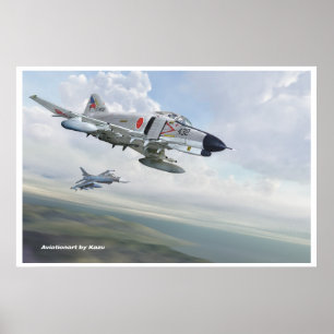 F- 4EJ Phantom II 302 Squadron 2nd Wing, JASDF Poster