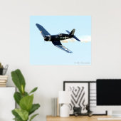 F-4U-Corsair-Poster Poster (Heimbüro)