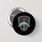 F-86 Säbel 25. Kampfquadron Button (Vorne & Hinten)