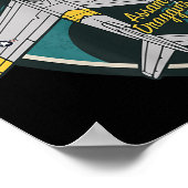 F-86 Säbel 25. Kampfquadron Poster (Ecke)