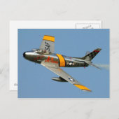 F-86 Säbelpostkarte Postkarte (Vorne/Hinten)
