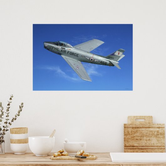 F-86 Saber Jet Poster (Küche)