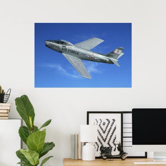 F-86 Saber Jet Poster (Heimbüro)