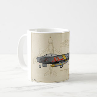 F-86 SABRE Jet-Kaffee-Tasse Kaffeetasse