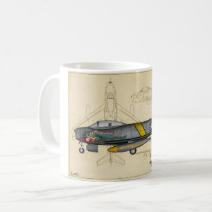 F-86 SABRE Jet-Kaffee-Tasse Kaffeetasse