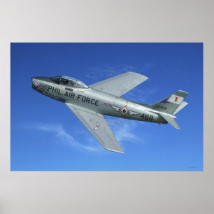 F-86 SABRE Jet Poster