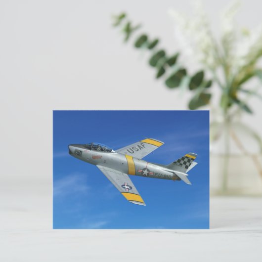 F-86F Beautious Butch Postkarte (Stehend Vorderseite)