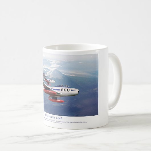 F-86F Blue Impulse ブルーインパルス Kaffeetasse (VorderseiteRechts)