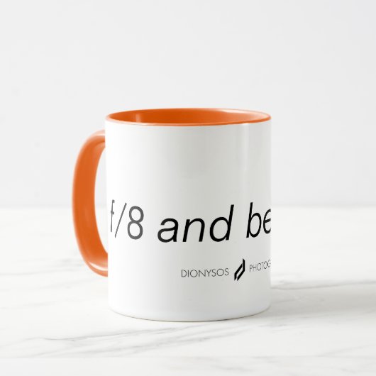 "f/8 and be there" Combo-Tasse Tasse (Vorderseite Links)