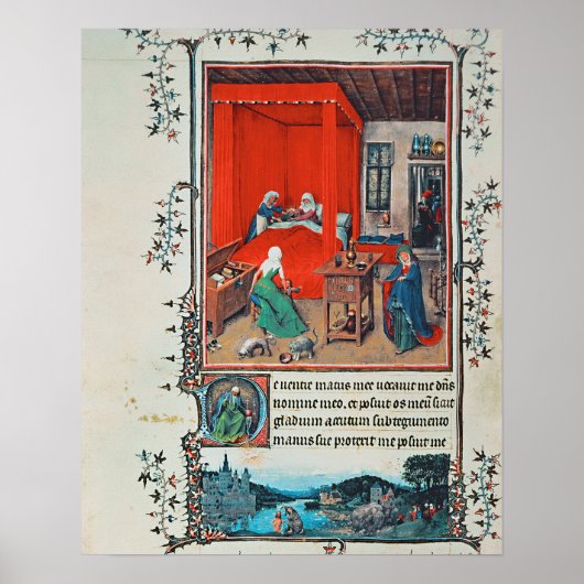 f.93v Die Geburt von Johannes dem Täufer und der T Poster (Vorne)