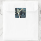 F/A 18 Betankung Quadratischer Aufkleber (Tasche)