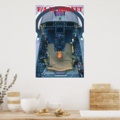 F/A-18 Cockpit-Poster Poster (Küche)
