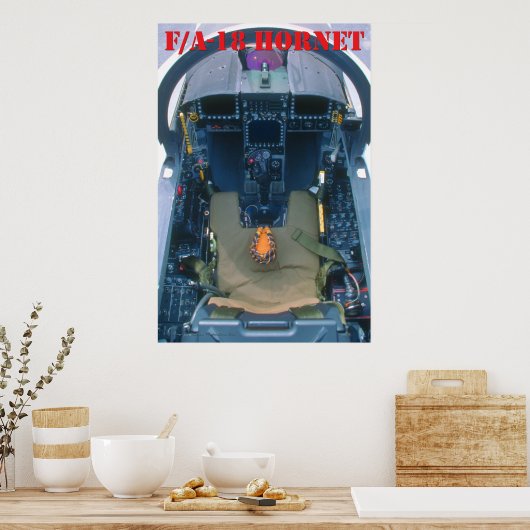 F/A-18 Cockpit-Poster Poster (Küche)