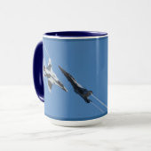 F/A-18 Fighter Jet Flugzeug Air Show Stunt Tasse (Vorderseite Links)
