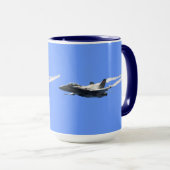 F/A-18 Fighter Jet Flugzeug Air Show Stunt Tasse (VorderseiteRechts)