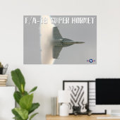 F/A-18 SUPER HORNET BOOM! POSTER (Heimbüro)