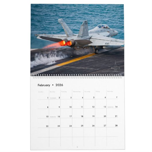 F/A-18 SUPER HORNET CALENDAR KALENDER (Feb 2026)