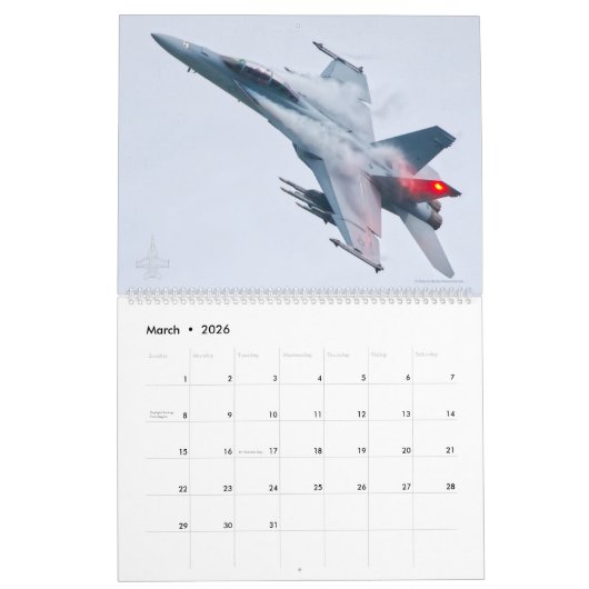 F/A-18 SUPER HORNET-Kalender Kalender (Mär 2026)