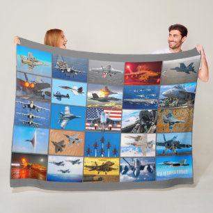 F/A-18 SUPER HORNET "MONTAGE" FLEECEDECKE