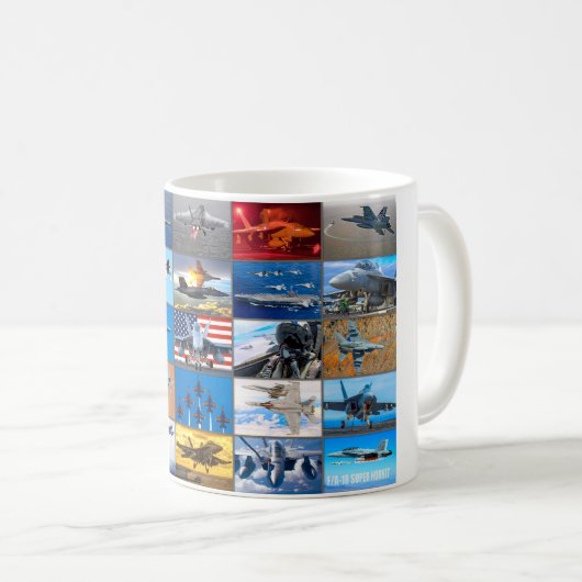 F/A-18 SUPER HORNET "MONTAGE" KAFFEETASSE (VorderseiteRechts)