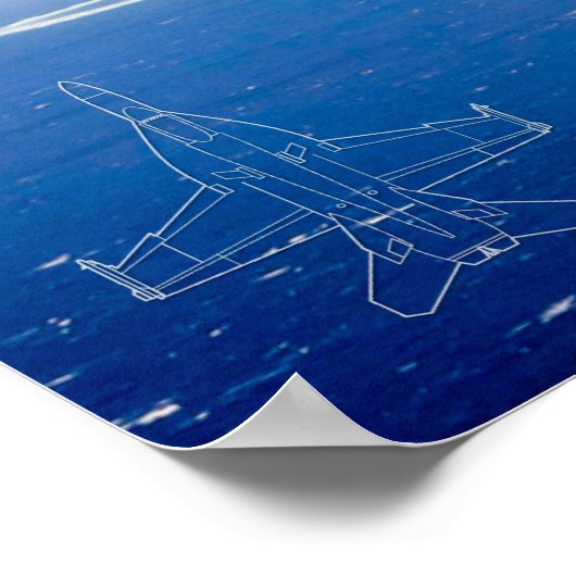 F/A-18 SUPER HORNET POSTER (Ecke)