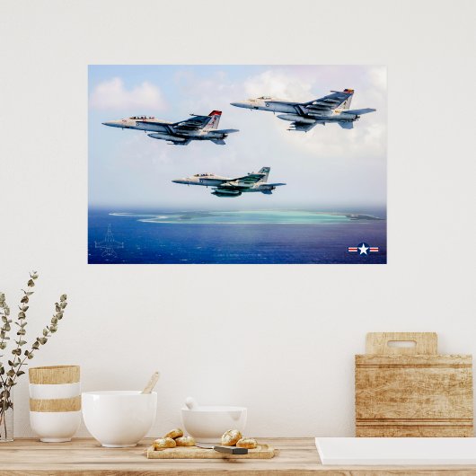 F/A-18 SUPER HORNET POSTER (Küche)