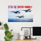 F/A-18 SUPER HORNET POSTER (Heimbüro)