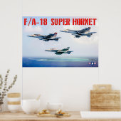 F/A-18 SUPER HORNET POSTER (Küche)