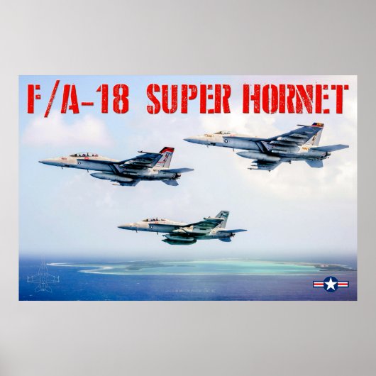 F/A-18 SUPER HORNET POSTER (Vorne)