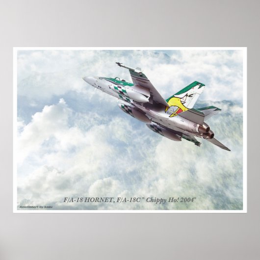 F/A-18C " Chippy Ho! 2004 Zoll Poster (Vorne)