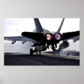 F/A-18C Hornet Afterburner Abheben Poster (Vorne)
