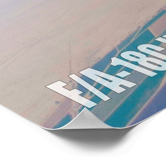 F/A-18C HORNET POSTER (Ecke)